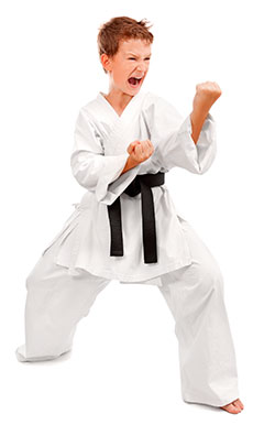 Child black belt teacher.